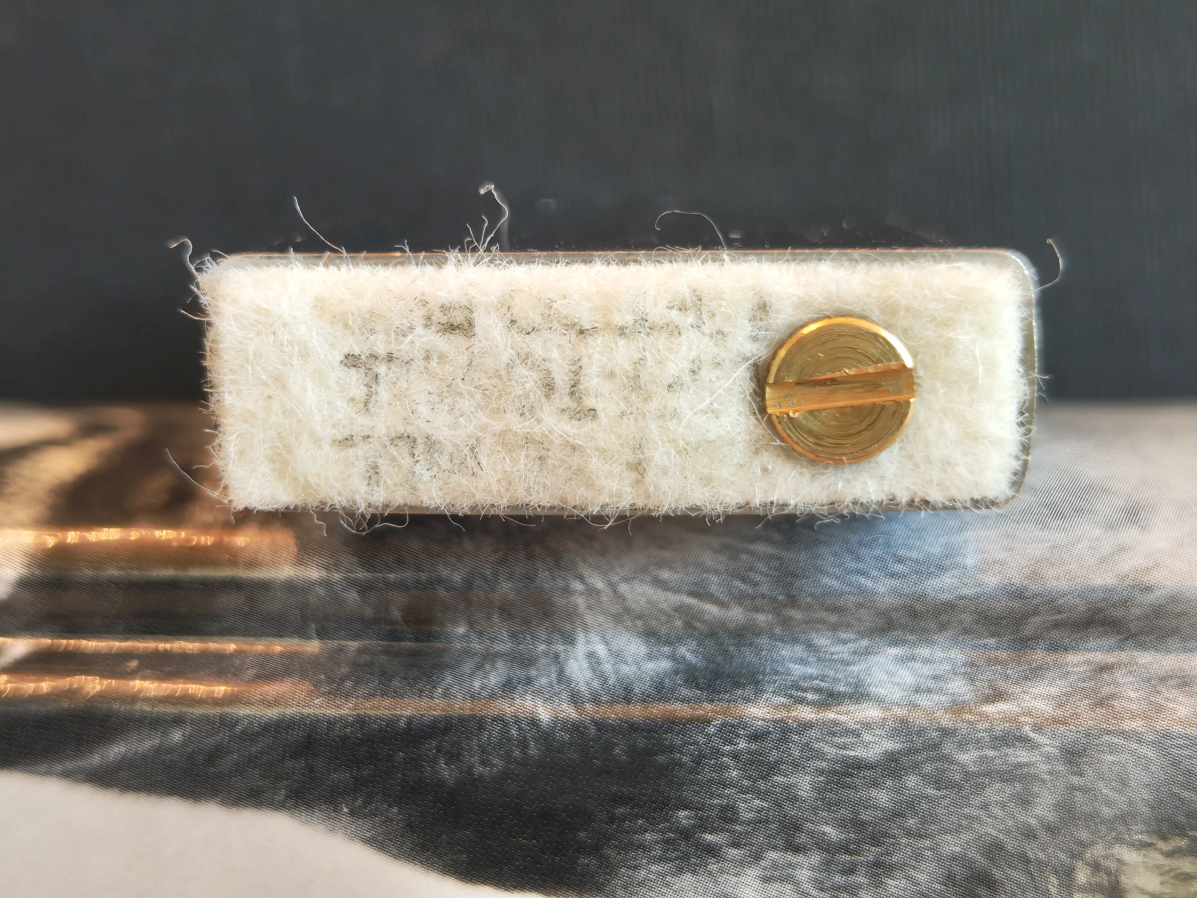 1932 Replica First Release · two real specimens — Felt pad · 1932 Replica First Release · example A