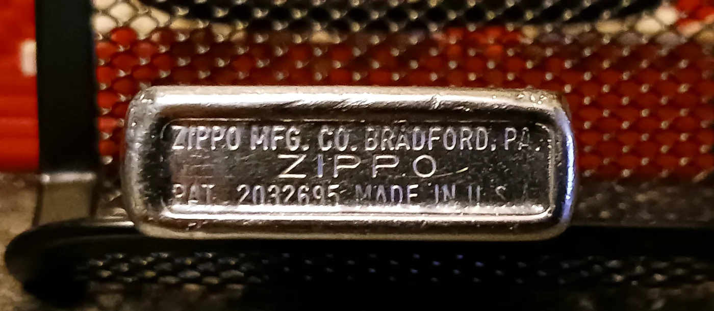 Zippo · 1949 — Bottom stamp