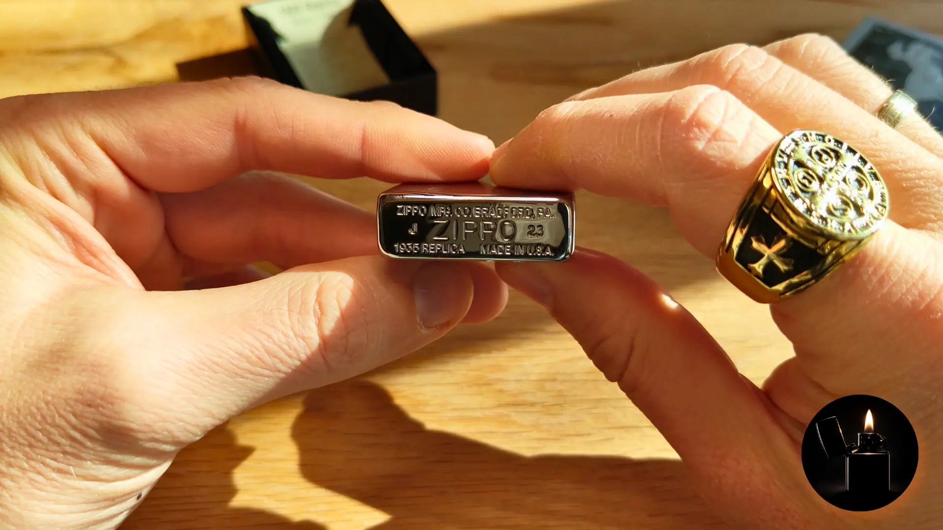 Zippo 1935 Replica With Slashes 60001577 bottom stamp