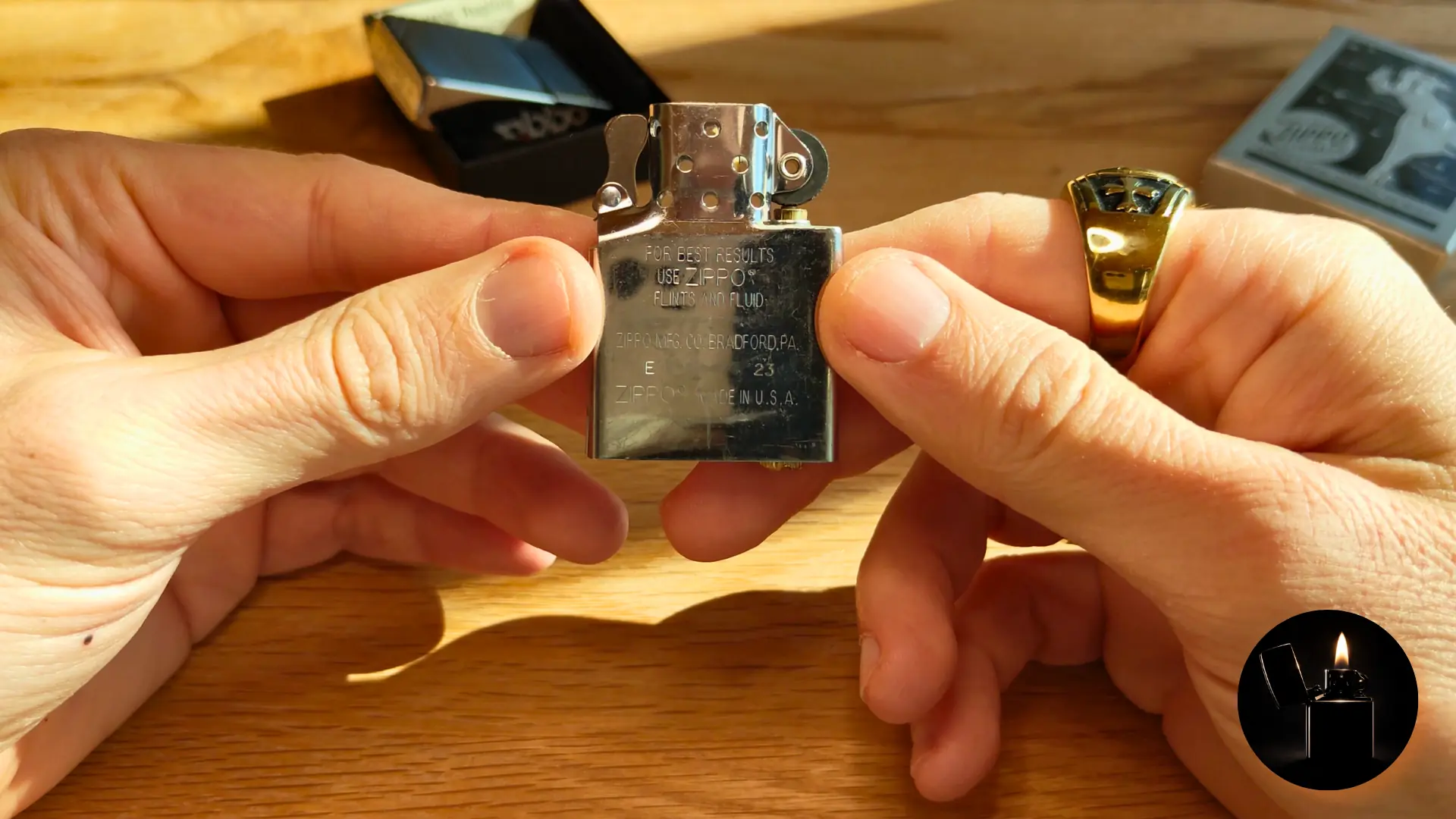 Zippo 1935 Replica With Slashes 60001577 insert