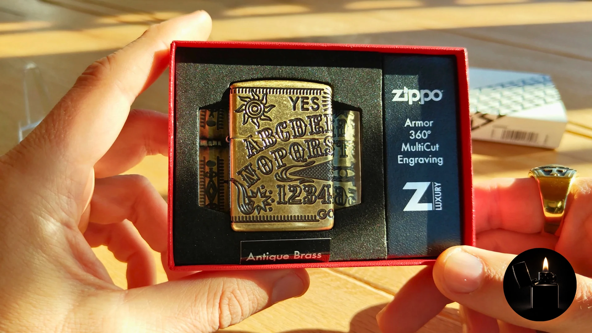 Zippo Ouija Board Design Armor 60004897 front view