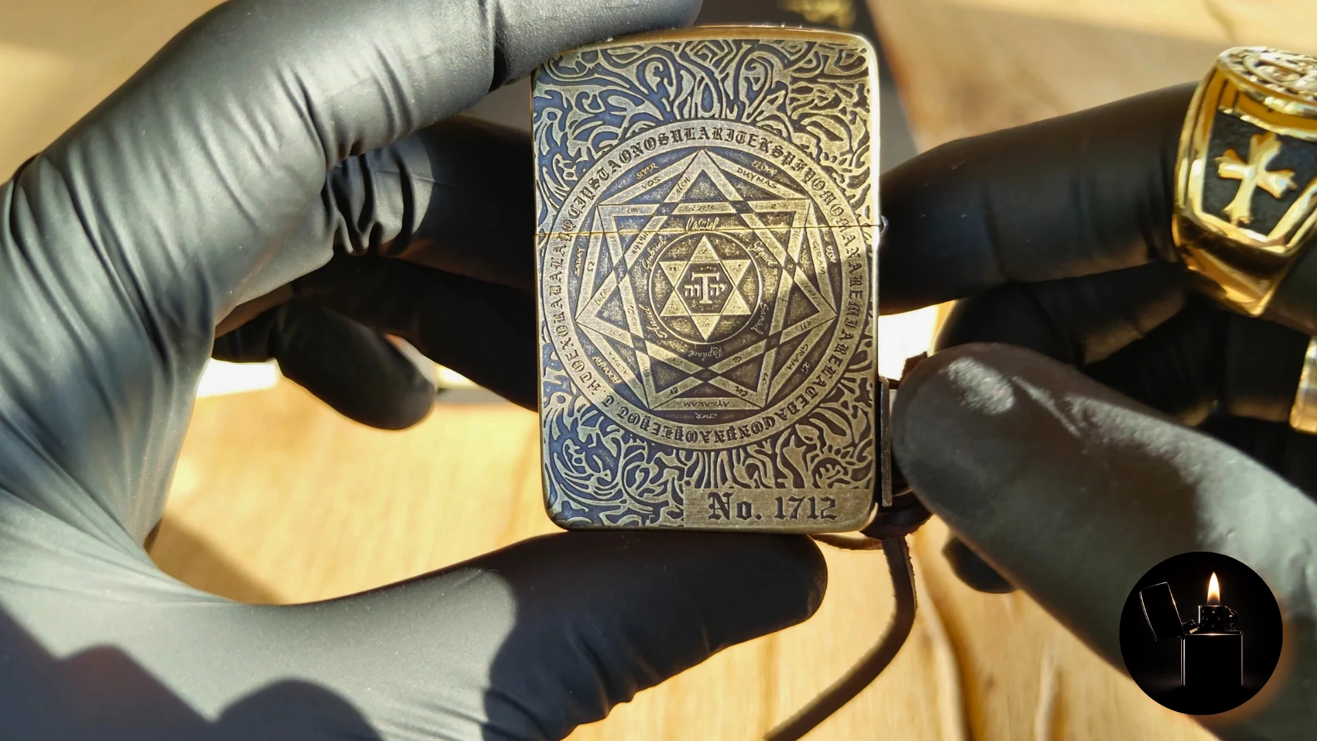 Custom Zippo 1941 Replica Guardian Angel Constantine Edition back view