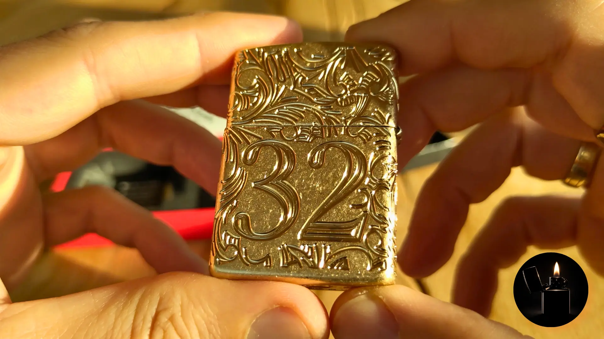 Zippo 1932 Filigree Design Armor 60007526 back view