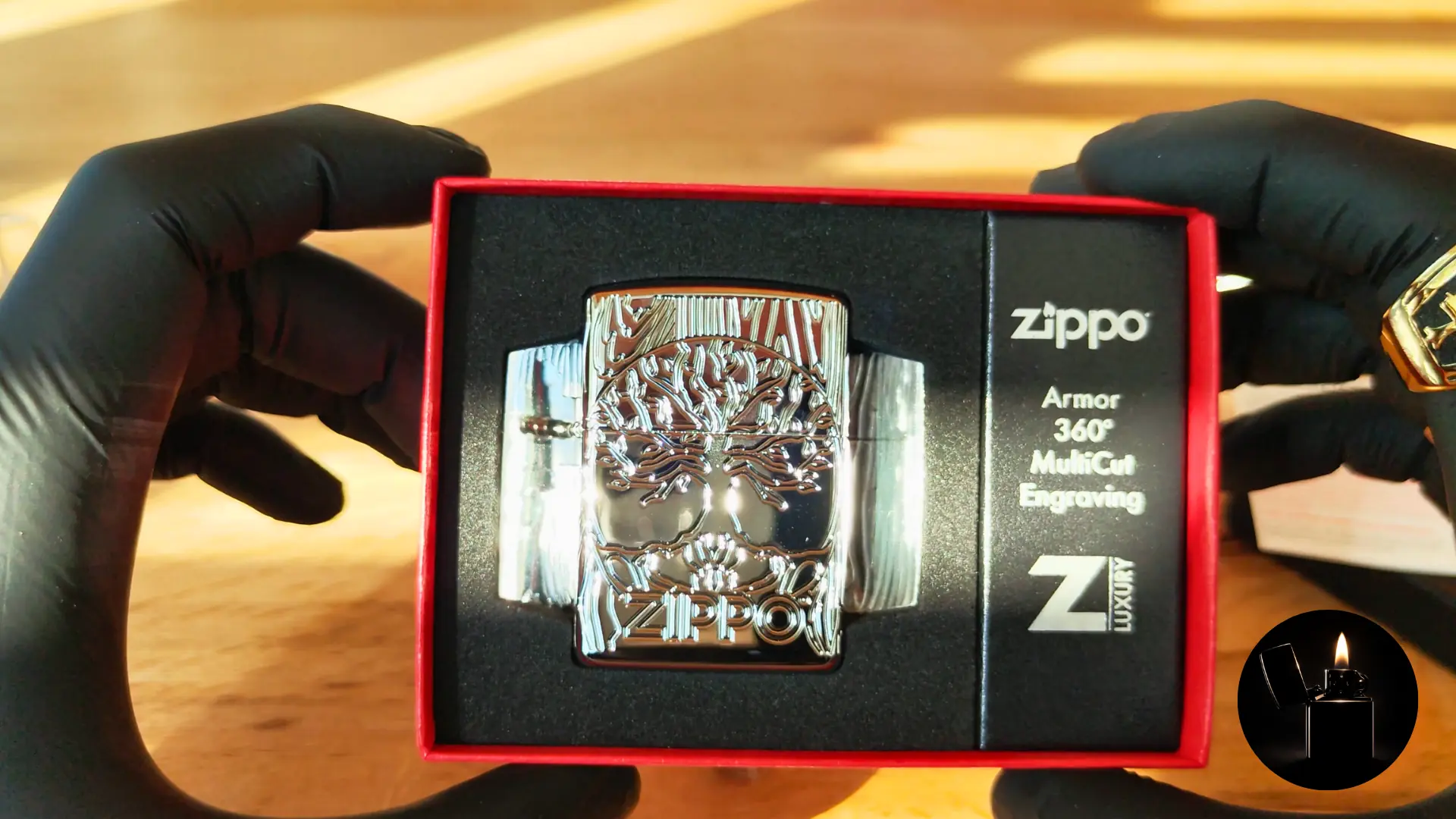 Zippo Celtic Cross Design Armor 60004304 front view