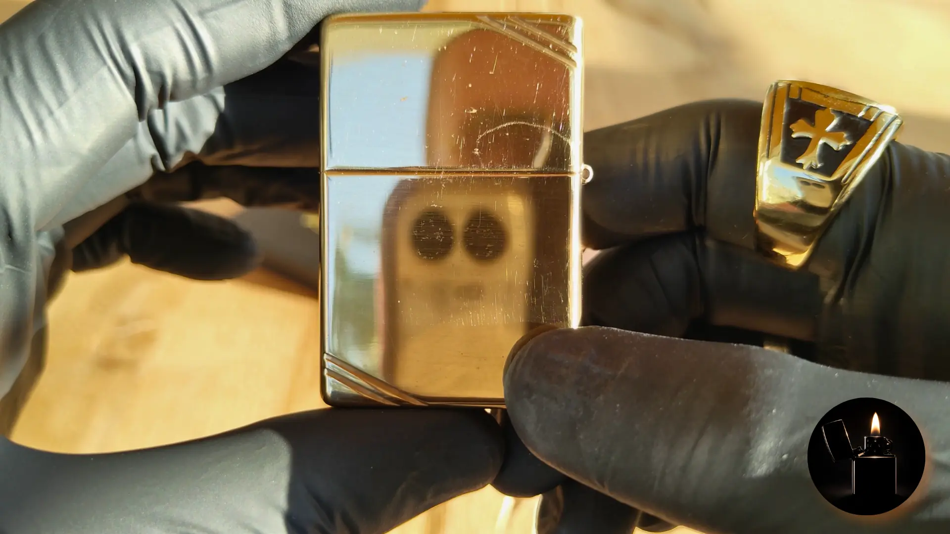 Zippo Vintage with Slashes 270 back view