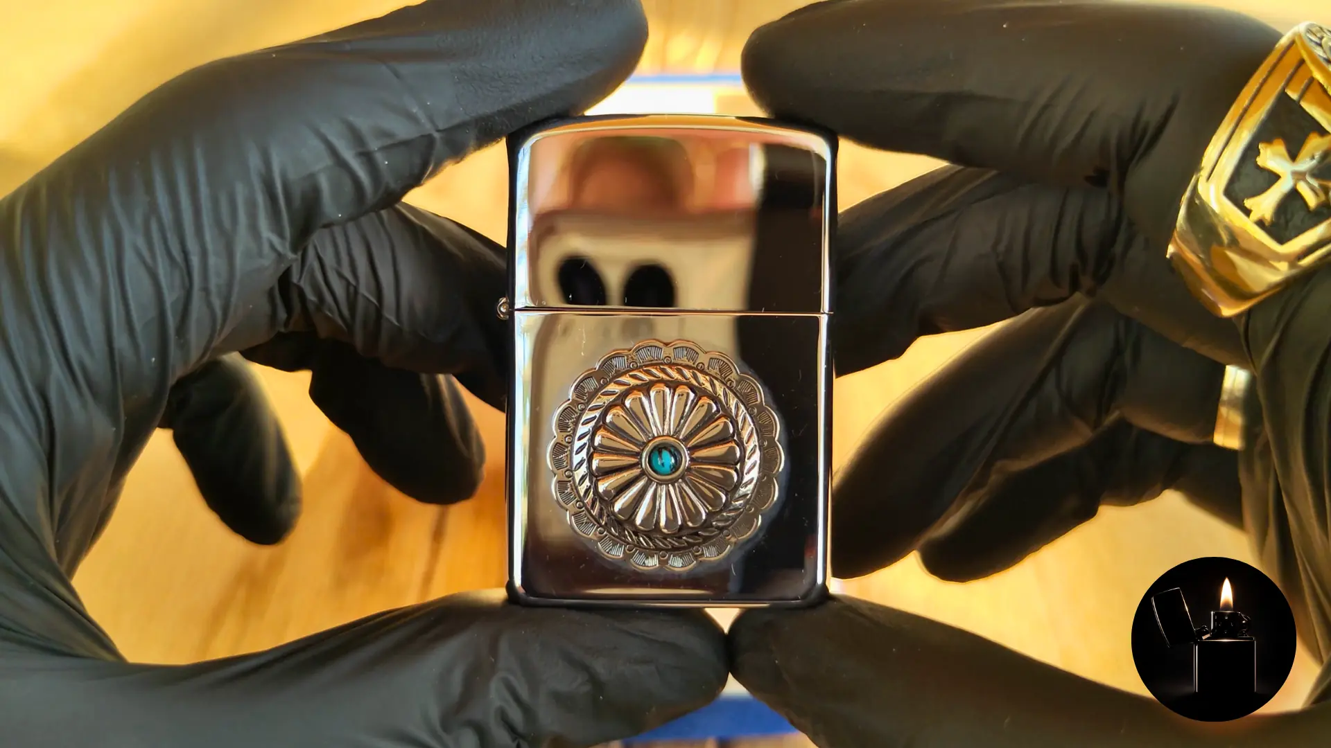 Zippo Desert Flower 391 front view