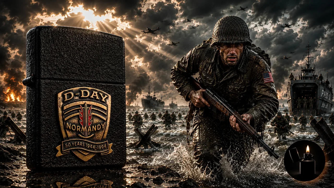 Zippo D-Day Normandy 50th Anniversary (1944–1994), Collectible Of The Year 1994 236DD